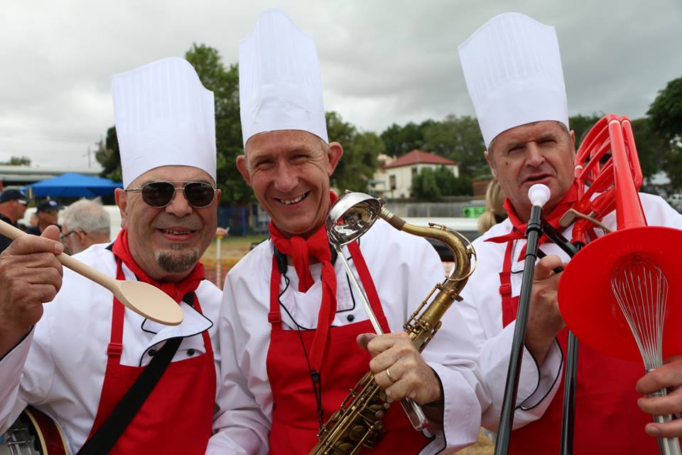 a group of people wearing costumes