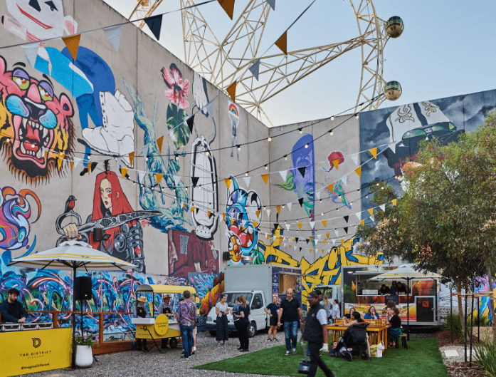 a group of colorful balloons