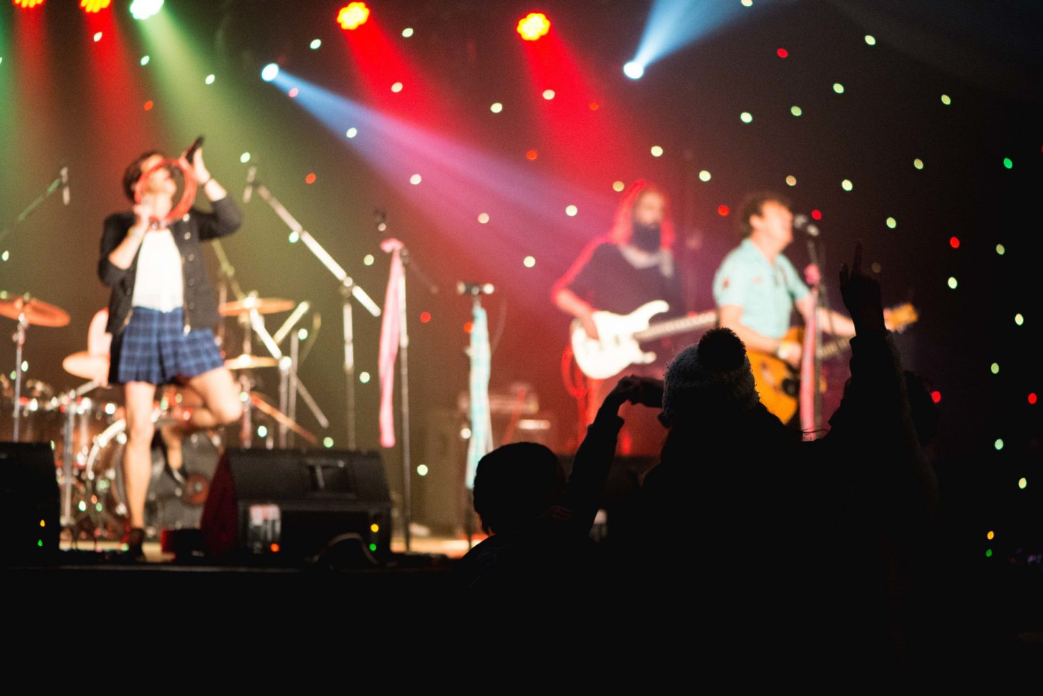 a group of people on a stage