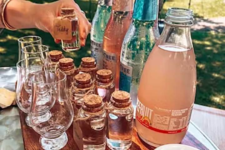 a bottle of wine on a table