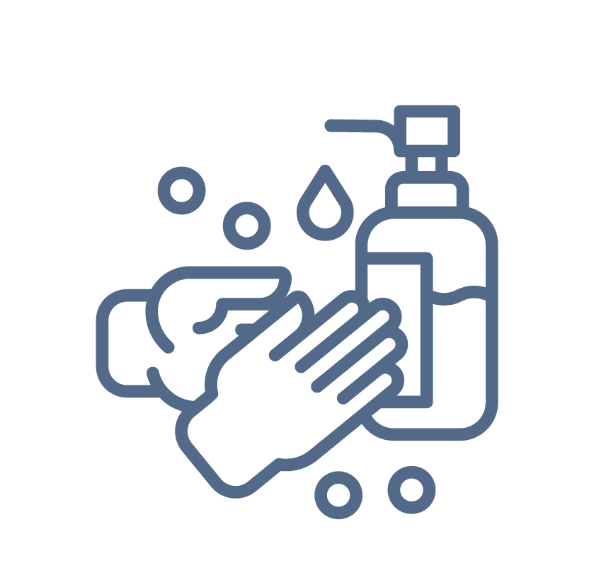 Hygiene hand wash icon
