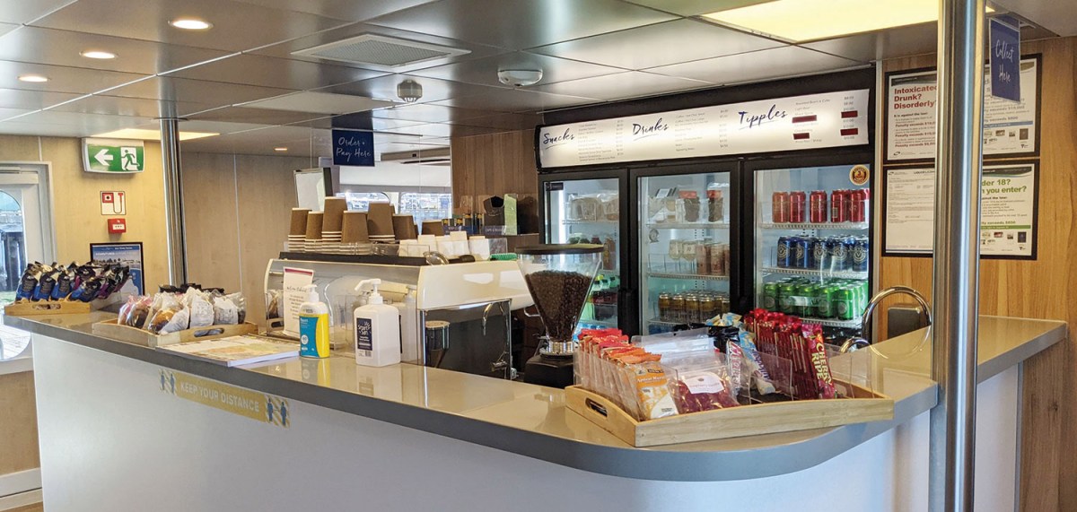 a store filled with lots of food on a table