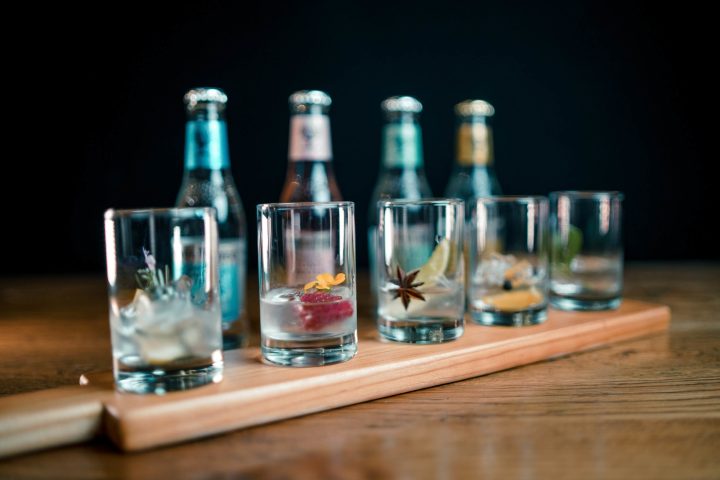 a bottle of wine on a table