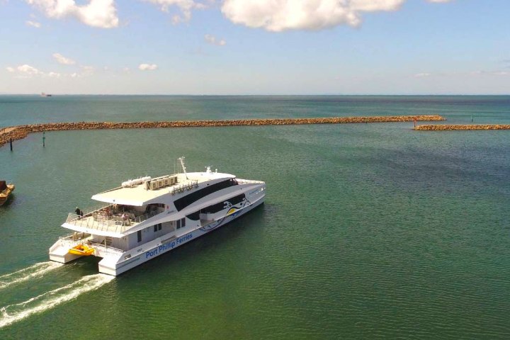 a small boat in a body of water