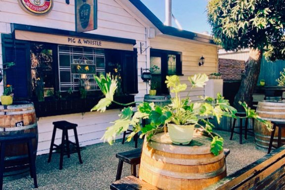 a room filled with furniture and a table