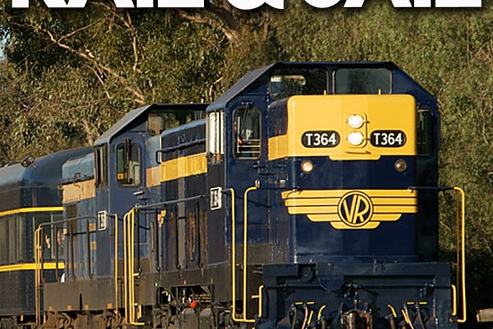 a train on a steel track