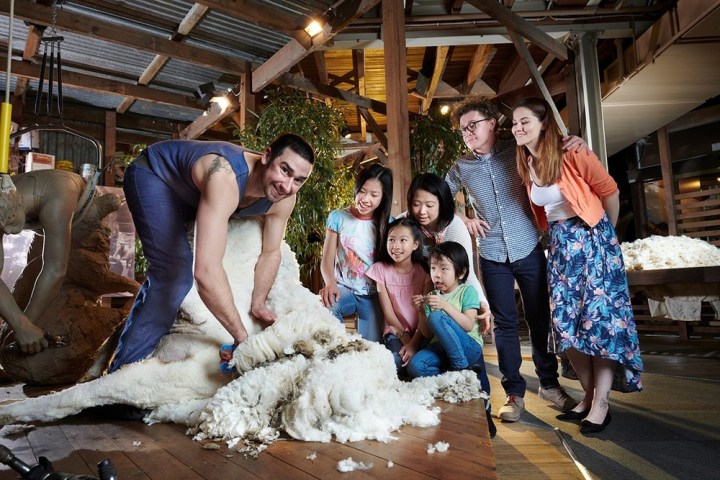 a group of people sitting on a bench