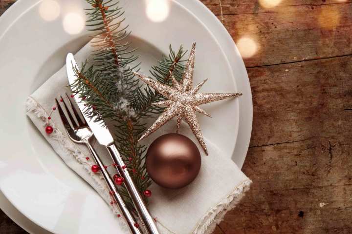 a plate of food on a table