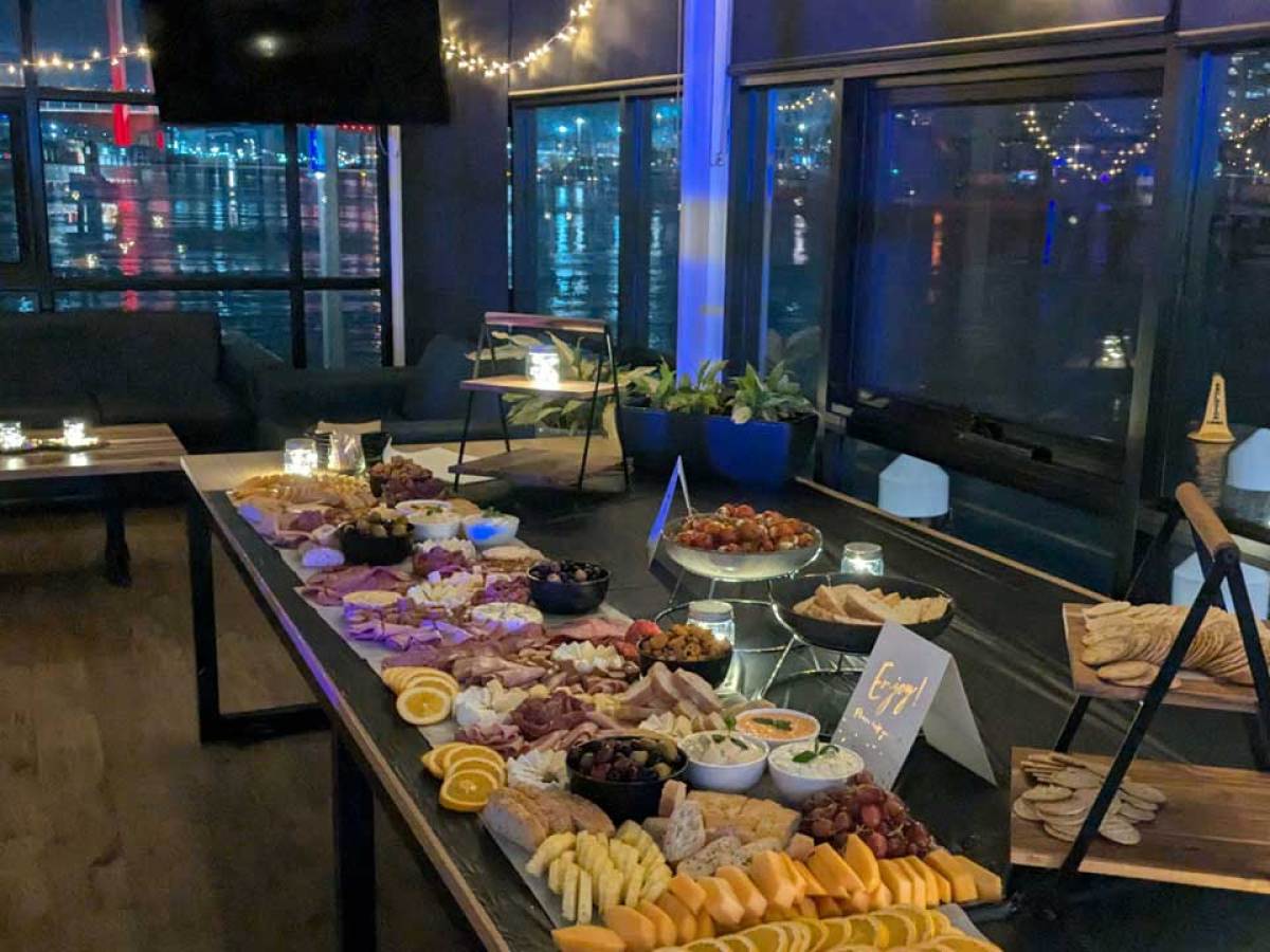 a store filled with lots of food on a table